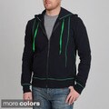 Central Park Men's Constrast Stitch Stretch Fleece Hoodie