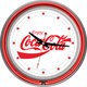 Enjoy Coke White Neon Clock 