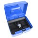 Stalwart 8-inch Blue Key Lock Cash Box
