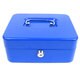 Stalwart 8-inch Blue Key Lock Cash Box