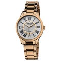 Akribos XXIV Women's Stainless Steel Diamond Bracelet Watch
