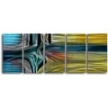 'Intersection' 5-piece Handmade Metal Wall Art Set