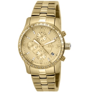 JBW Women's 'Novella' Gold-plated Stainless Steel Chronograph Watch