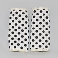 Augusta Baby Black and White Dot Reversible Car Seat Belt Strap Cover
