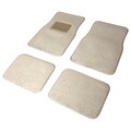 Car Floor Mat Beige Carpet 4-piece Front and Rear Set