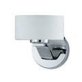 Solstice 1-light Chrome and White Opal Glass Wall Sconce