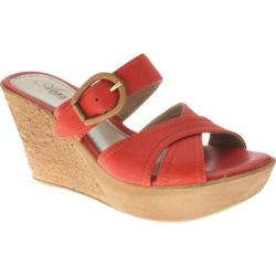 Women's Azura Regatta Red Leather-Image