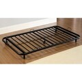 Enitial Lab Traditional Link Spring Wrought Iron Style Daybed with Trundle