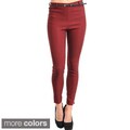 Stanzino Women's Casual Cigar Pants with Slim Belt