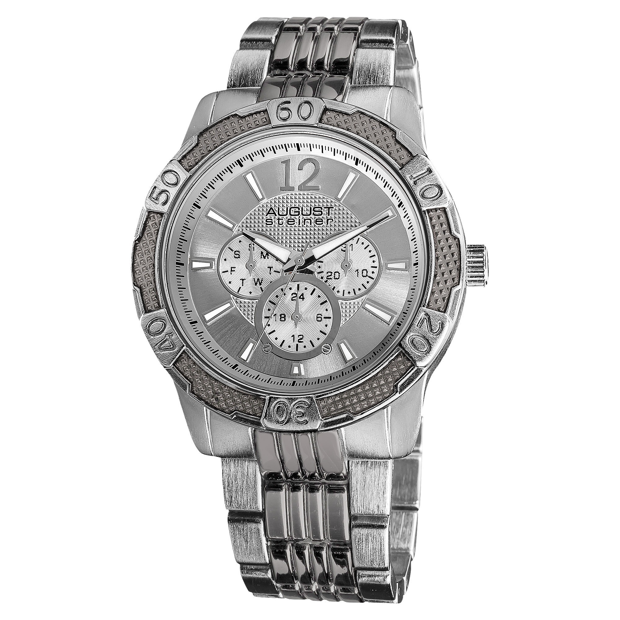 August Steiner Mens Quartz Sport Multifunction Bracelet Watch