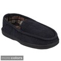 Boston Traveler Men's Lined Corduroy Moccasin Slipper Shoes