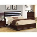 Zoria Modern Leatherette Platform Queen Bed