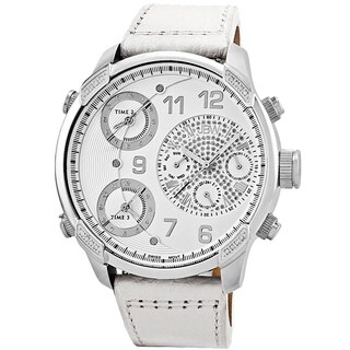 JBW Men's 'G4' Multi-time Zone Diamond-accented Watch