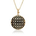 Riccova Color-plated Enamel Circle Necklace