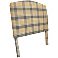 Classic Grid Pattern Twin Size Headboard