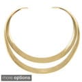 Alexa Starr Silvertone or Goldtone Open Back Two-row Choker
