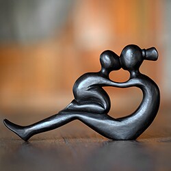See Reviews Suar Wood 'Her Love Will Never End' Sculpture (Indonesia)