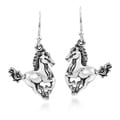Gorgeous Elegant Horse .925 Silver Dangle Earrings (Thailand)