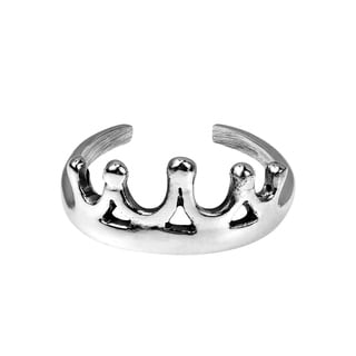 Royal Princess Crown .925 Silver Toe or Pinky Ring (Thailand)