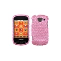 MYBAT Dots Pink/ White Diamante Phone Case Cover for Samsung U380