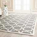 Safavieh Handmade Cambridge Moroccan Silver Wool Rug (8' x 10')