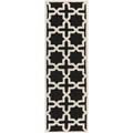 Safavieh Handmade Cambridge Moroccan Black Wool Rug (2'6 x 10')