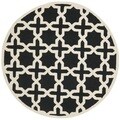 Safavieh Handmade Cambridge Moroccan Black Wool Rug (6' Round)