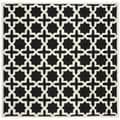 Safavieh Handmade Cambridge Moroccan Black Wool Rug (6' Square)