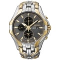 SEIKO Men's Solar Chronograph Gold Two-Tone Watch