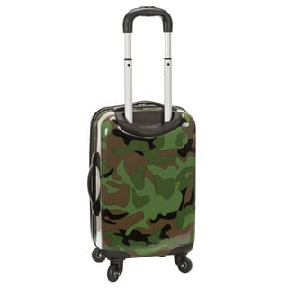 Rockland Pink Leopard 20-inch Lightweight Hardside Spinner Carry-on Luggage