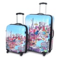 International Traveller 'Paris City' 2-piece Fashion Hardside Spinner Luggage Set