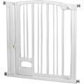 Pressure-Mounted Hands-Free Safety Gate with Magnetic Close