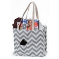 Women's Chevron Print Weatherproof Tote Bag