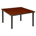 Regency Seating 42-inch Square Table with Black Post Legs