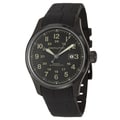 Hamilton Men's 'Khaki Field' Black Stainless Steel Military Time Watch