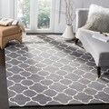 Handmade Moroccan Dark Grey Wool Rug (6' x 9')