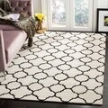 Handmade Moroccan Dark Grey Wool Rug (8' x 10')