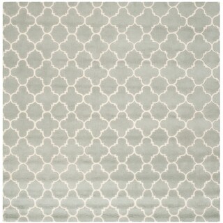 Handmade Moroccan Grey Wool Rug (7' Square)