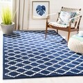 Handmade Moroccan Blue Wool Rug (2'3 x 7')