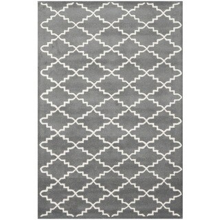 Handmade Moroccan Dark Grey Wool Rug (3' x 5')