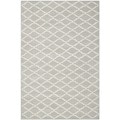 Handmade Moroccan Grey Wool Rug (6' x 9')