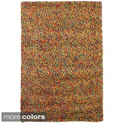 Low Price Hand-woven Mandara Thick Wool Shag Rug (9' x 13')