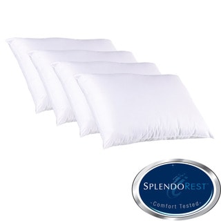Splendorest Down Alternative 220 Thread Count Cotton Pillows (Set of 4)