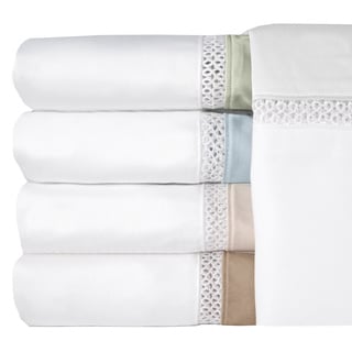 Grand Luxe Duetta Egyptian Cotton Sateen Deep Pocket 300 Thread Count Sheet Set-Image