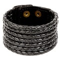 Woven Leather Round Strand Bracelet