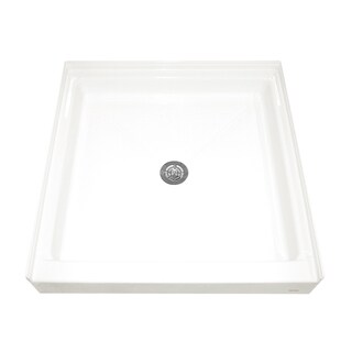 Single Threshold White Shower Base