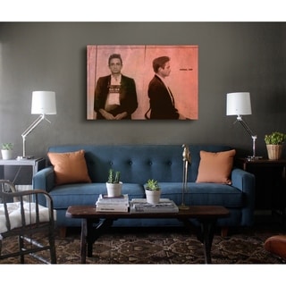 Oliver Gal Artist Co. 'Johnny Cash Mugshot' Canvas Print