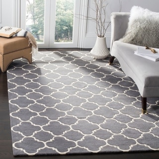 Handmade Moroccan Dark Grey Wool Rug (8'9 x 12')