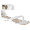 Riverberry Women's 'Lottie' White Ankle Strap Sandals