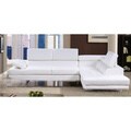 Contemporary 2-piece Sectional with Adjustable Headrest